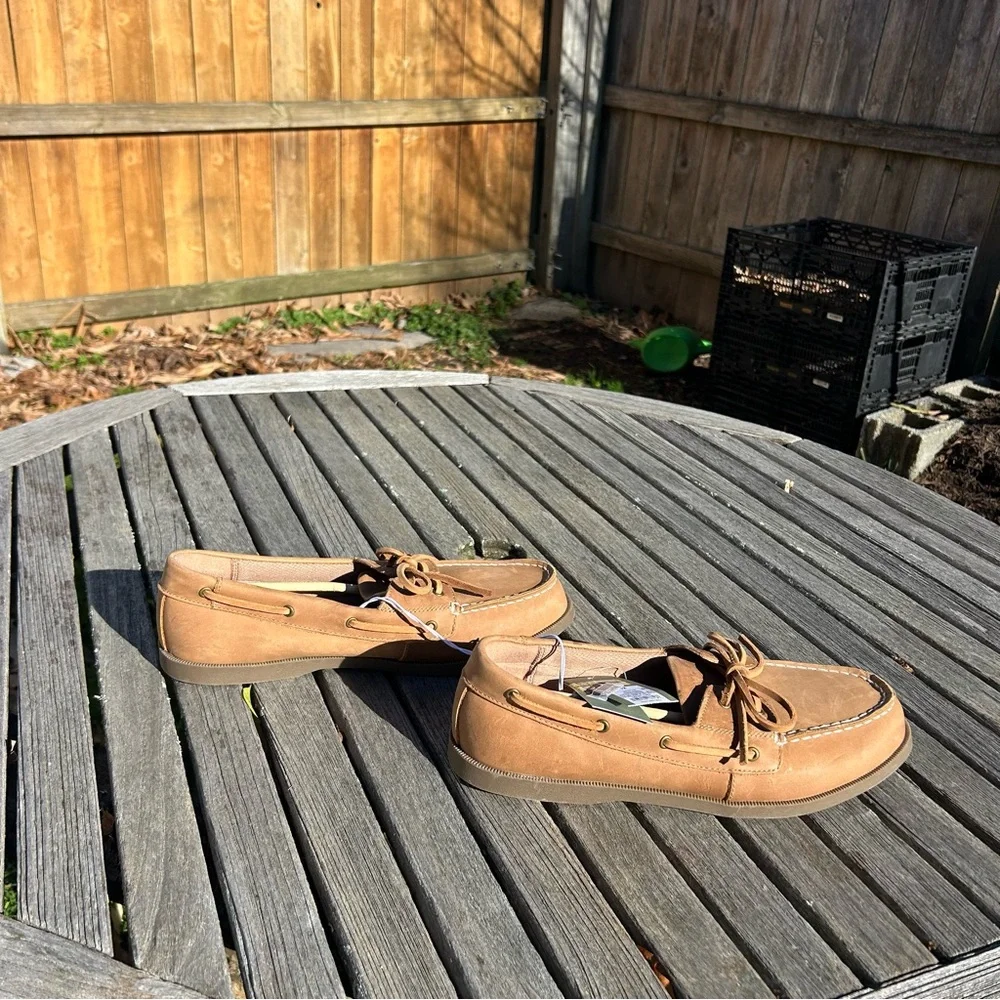 Nwt Men's Bennett Genuine Leather Loafers - Goodfellow & Co size 12‎ Cognac